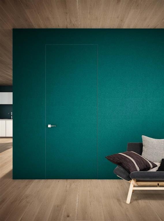 Porta a battente filo muro